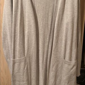 Long duster-style sweater